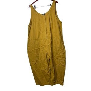 Ilana Kohn Leroy cotton jumpsuit in gold mustard color sz 2X